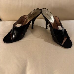 Emporio Armani Elegant Black Patent Heels